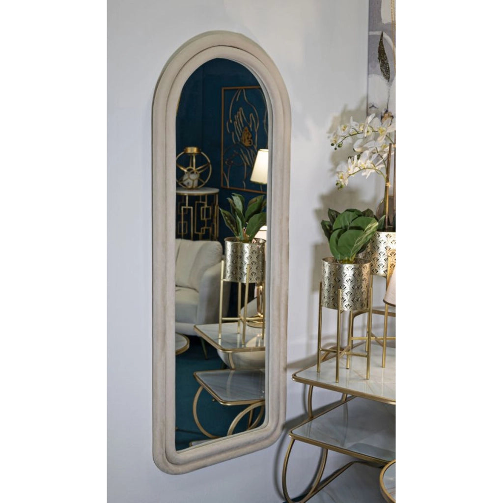 Specchio con Cornice VKH463, Beige, MDF, 60x4x160 cm