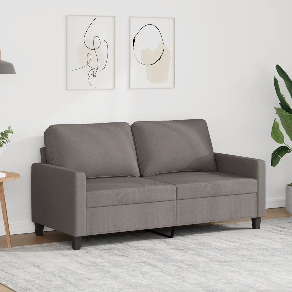 Divano a 2 Posti-Sofa 2 Posti Tortora 140 cm in Tessuto 685456