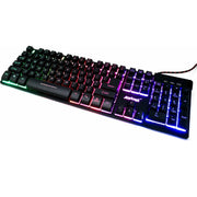 Trade Shop - Tastiera Da Gioco Cablata Retroilluminata A Led Multicolore Ergonomica Q801-rgb -