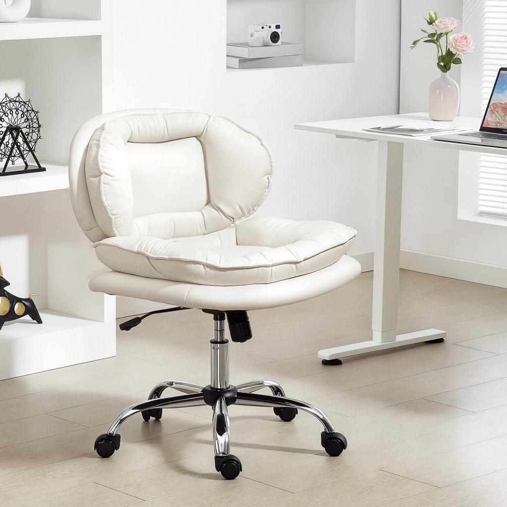 Sedia da Ufficio con Schienale Imbottito e Braccioli ¨C Zephmum ¨C Grigio