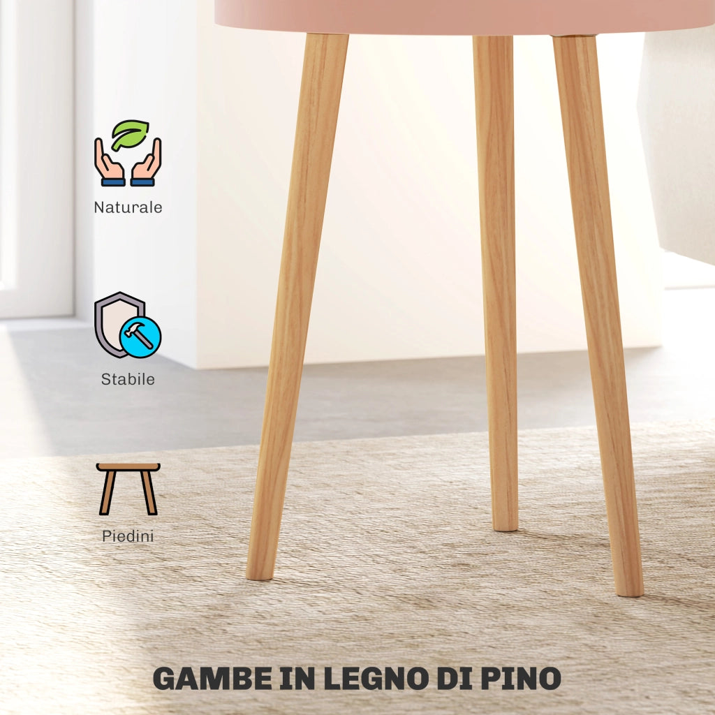 Set 2 Tavolini da Caff¨¨ ¨C Xylo ¨C 3 Livelli Multicolore con Vani Contenitore