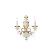 Applique Classica Firenze Materie Plastiche Bianco 2 Luci E14