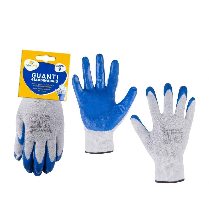 GUANTO GIARDINAGGIO TG. 9 NITRILE E MAGLINA
