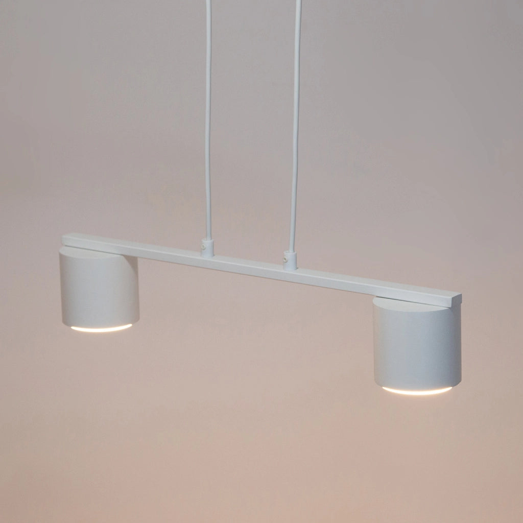 Lampada sospensione bianca moderna 2xGX53 Mila Sigma