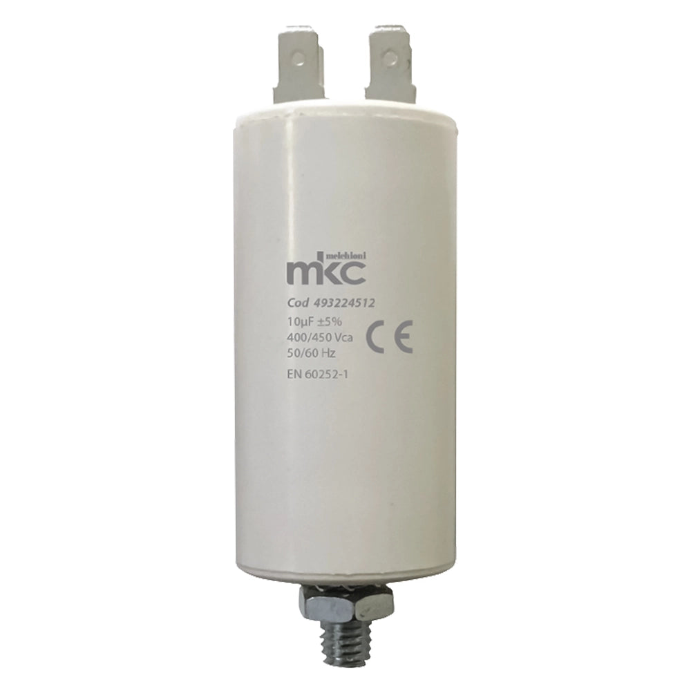 CONDENSATORE DI SPUNTO CON VITE terminale faston 25 UF - 400 / 450 V  - MELCHIONI