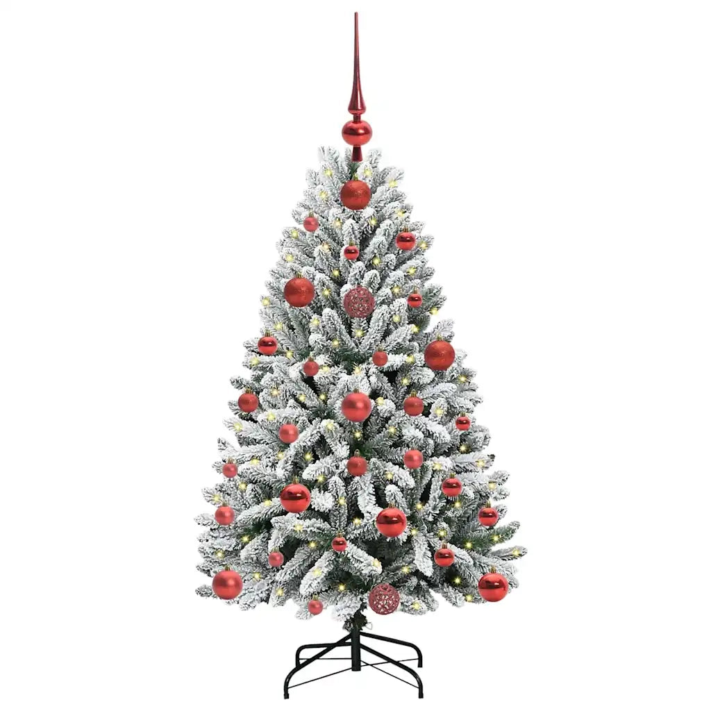 Albero di Natale artificiale con 150 LED Verde e Bianco 120 cm 3395730