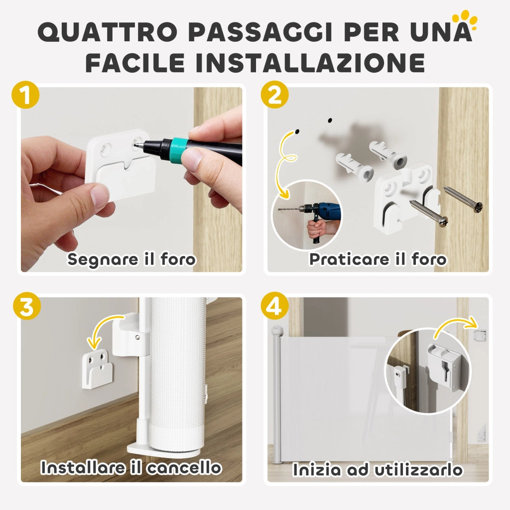 Cancellino per Cani ¨C zephmum ¨C Bianco 0-125 cm