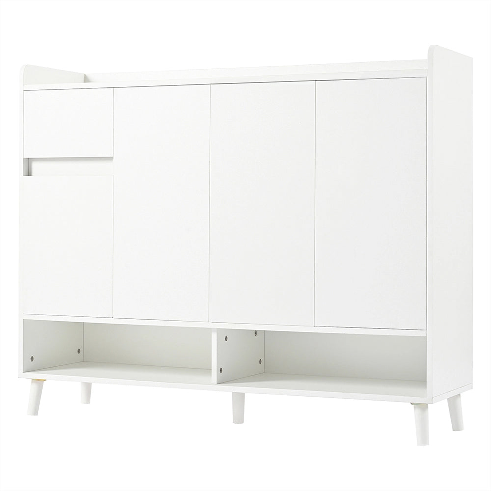 Buffet scarpe - Xylo - 4porte+1cassetto 120x35x99cm bianco
