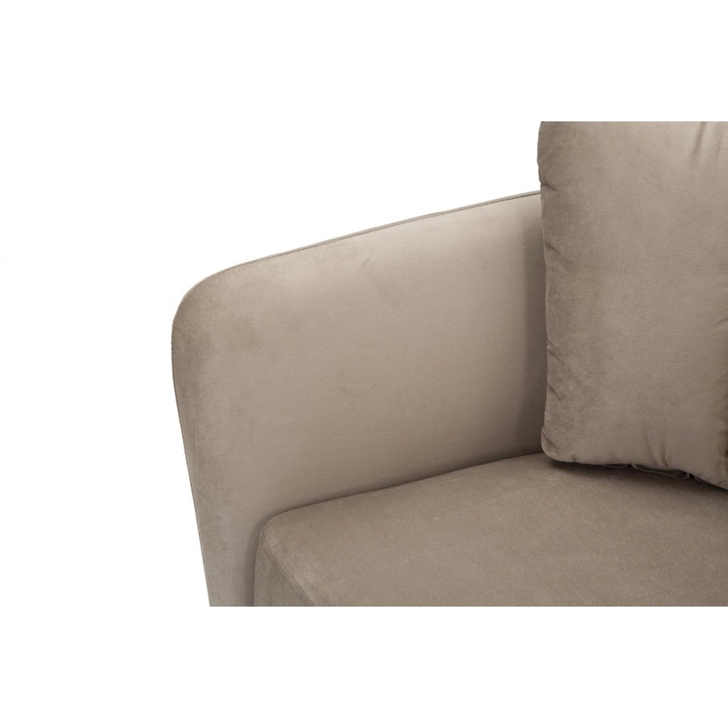 Poltrona VKH325, Grigio, Legno, 88x77x74 cm