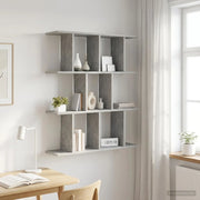 Scaffale da parete Grigio Cemento 80 x 20 x 96 cm 8012207