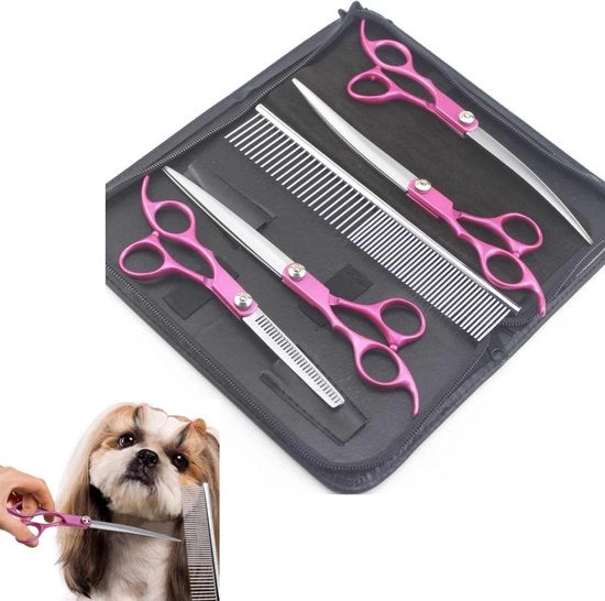Scaletta per cani e kit di cura con tasca di stoccaggio
