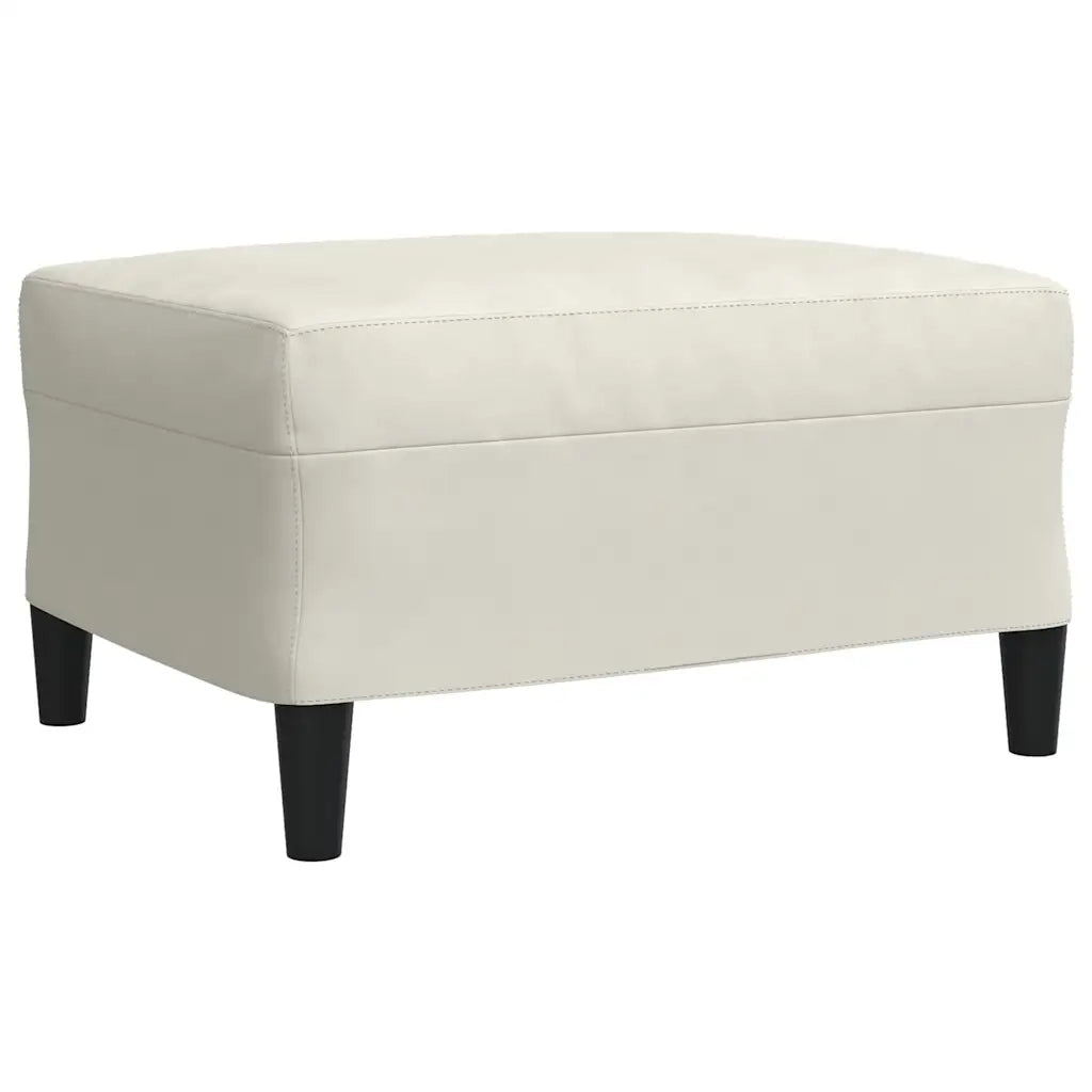 Set di Divani 3 pz con Cuscini Crema in Velluto 3278489