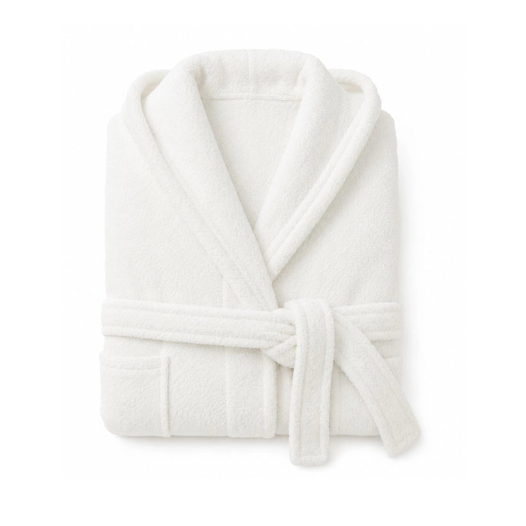 Satina, Accappatoio 100% Cotone con Cappuccio, Bianco