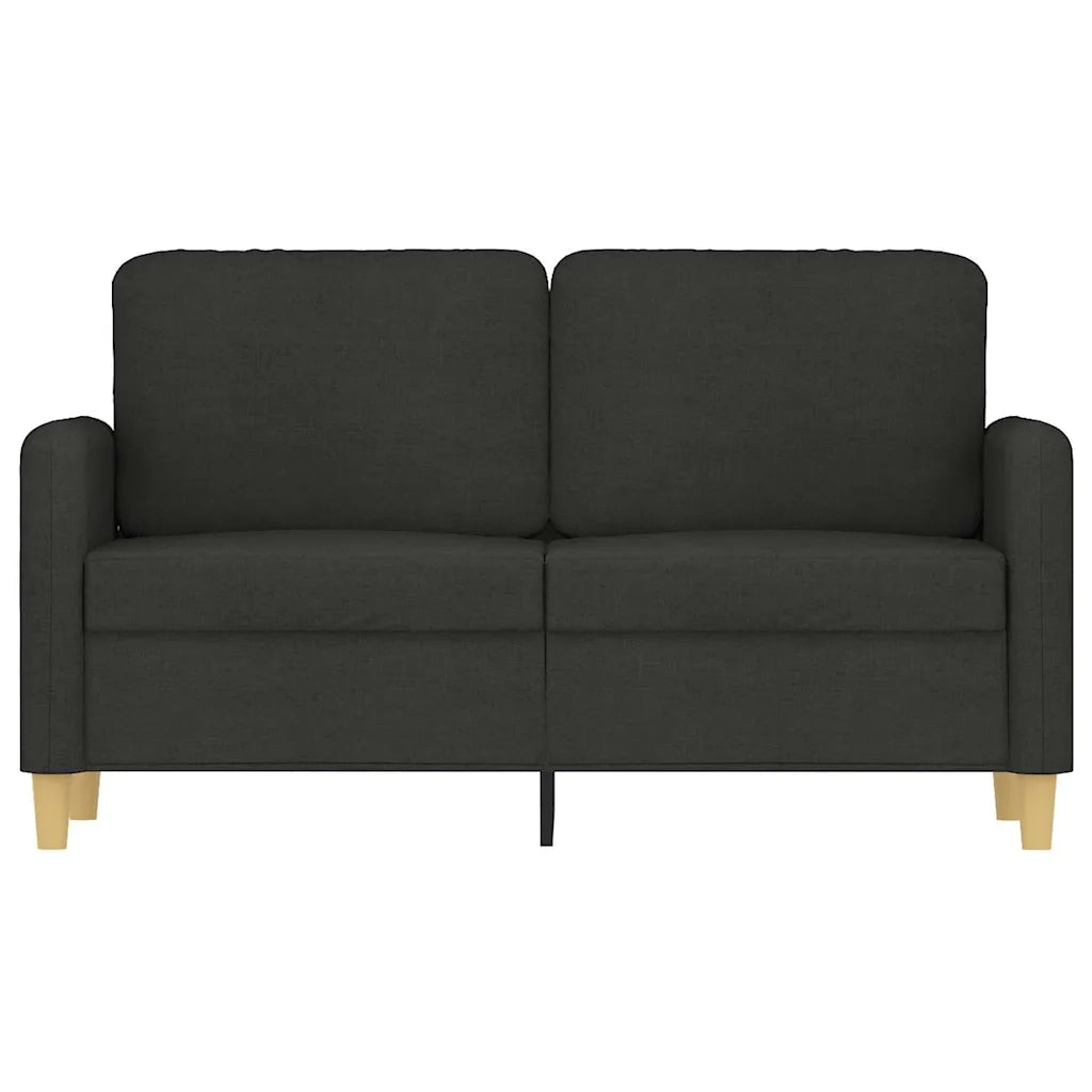 Divano a 2 Posti-Sofa 2 Posti Nero 120 cm in Tessuto 828586