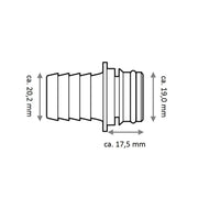 KIT RACC. 3/4' DIRITTO 2PZ