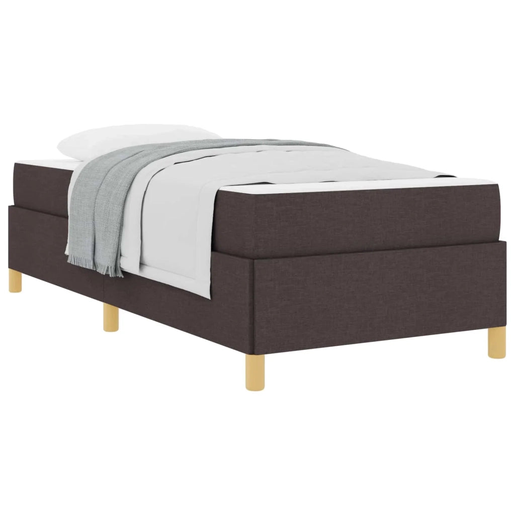 Struttura del letto Marrone Scuro 80 x 200 cm Tessuto