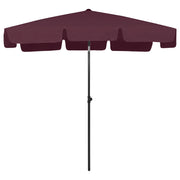 Ombrellone da Spiaggia-Ombrellone da mare Rosso Bord¨° 200x125 cm