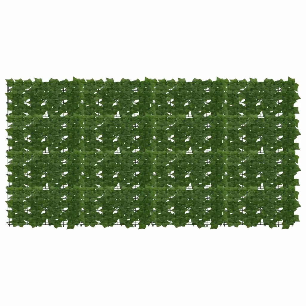 Paravento da Balcone | Schermo per balcone con foglie Verde 200 x 100 cm