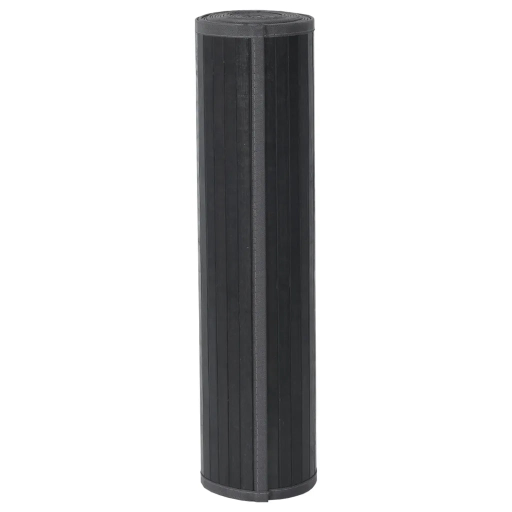 Tappeto Rettangolare Grigio 70x200 cm in Bambù 376874
