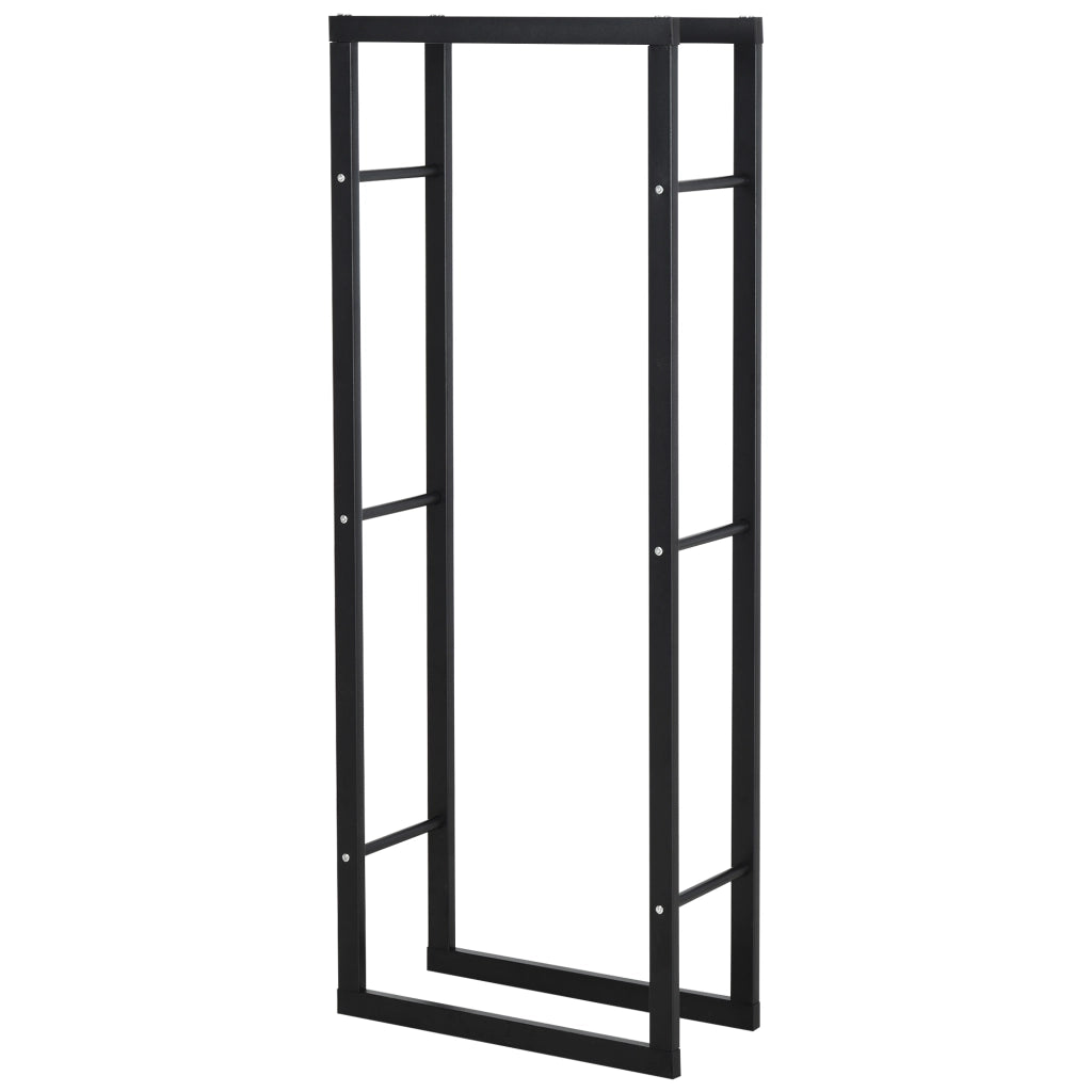 Porta Legna Verticale ¨C Minimal ¨C Nero, Metallo, 60x25x150 cm