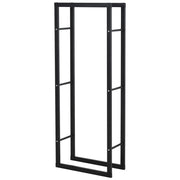 Porta Legna Verticale ¨C Minimal ¨C Nero, Metallo, 60x25x150 cm