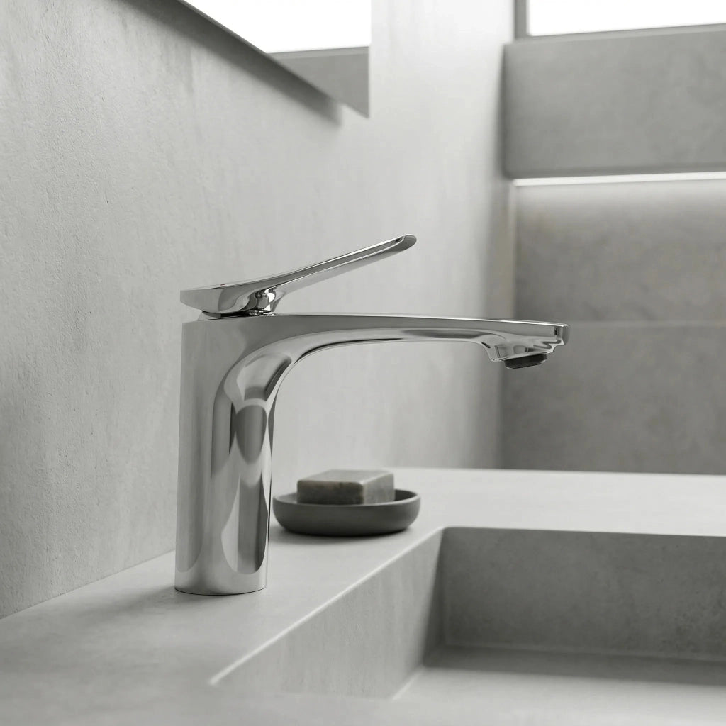 Rubinetto Per Lavabo Premium Rea Vision Chrome Low