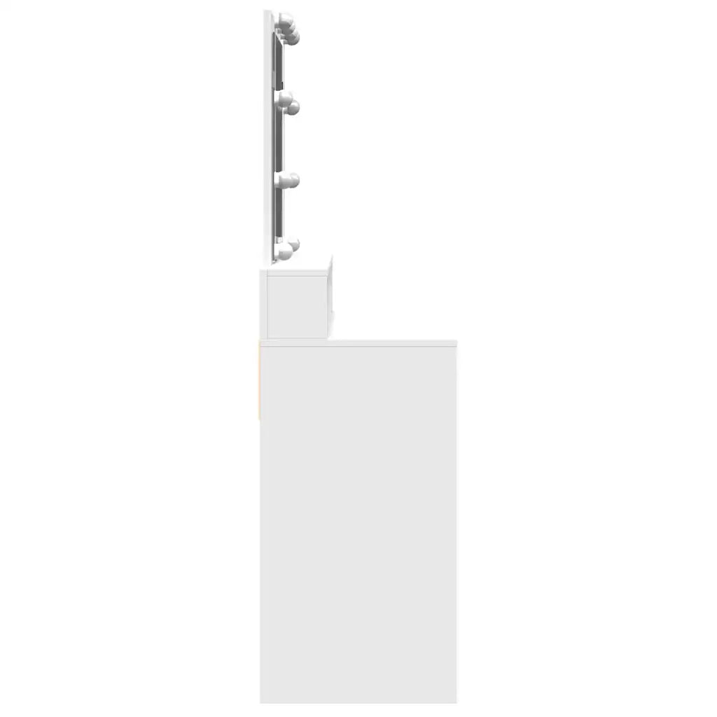 Toeletta con LED Bianca 80x41x144,5 cm 848178