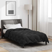 Duvet Invernale Nero 155 x 220 cm Microfibra 42025706