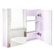 Armadio Bagno con Specchio ¨C Minimal ¨C Lilla Chiaro 80x15x60 cm
