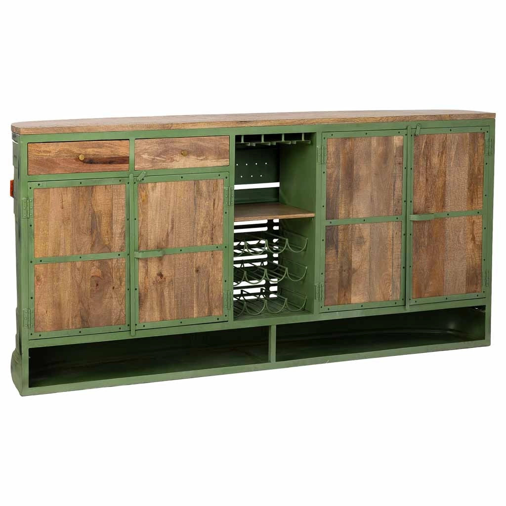 Mobile bar verde  241x40x108