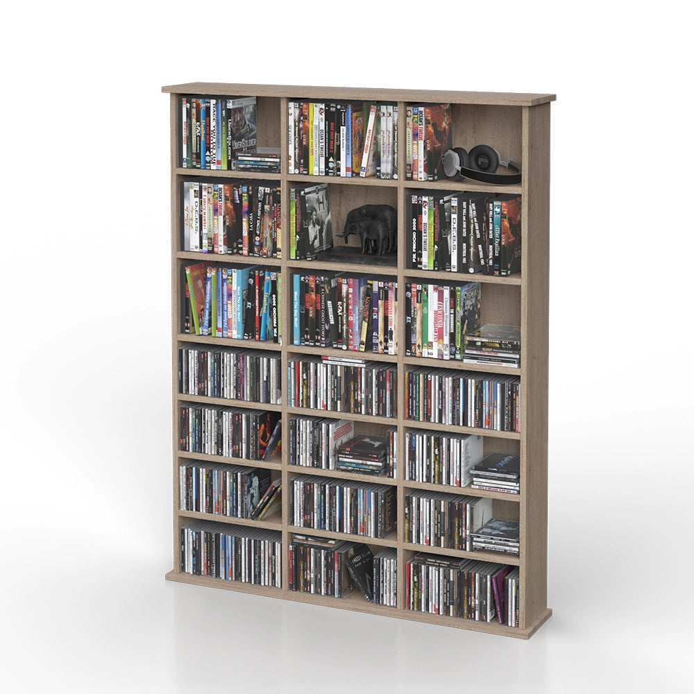 Vicco Scaffale porta cd Sonoma 105.4 x 136 cm