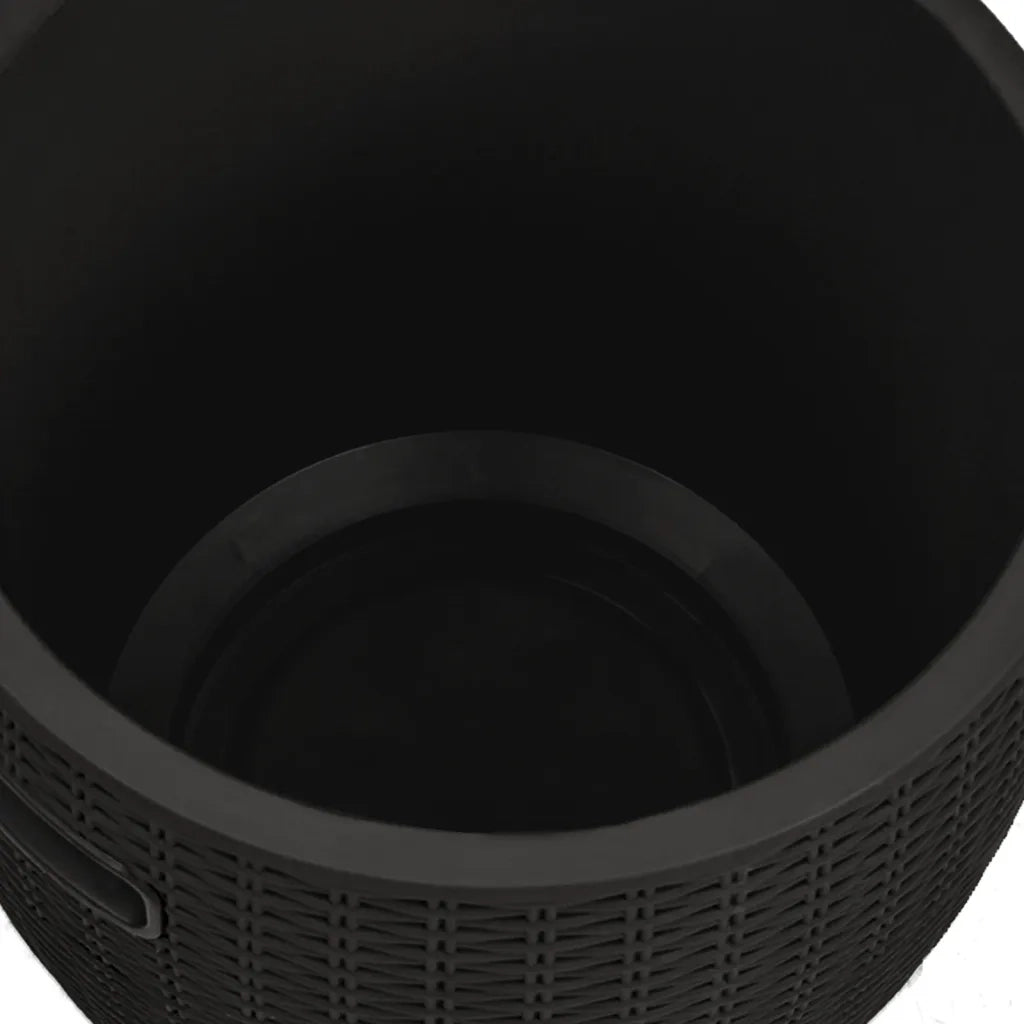 Contenitore da Giardino 4 in 1 Polipropilene Nero 364155