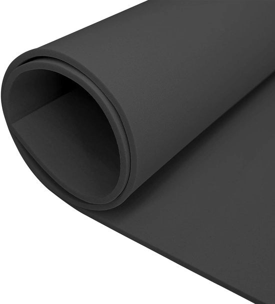 Piatto schiacciante EVA-schiuma 2 mm spesso - Nero - 350 mm x 1600 mm - Cosplay - Attività di fai da te - Progetti di fai da te - Schiuma gomma