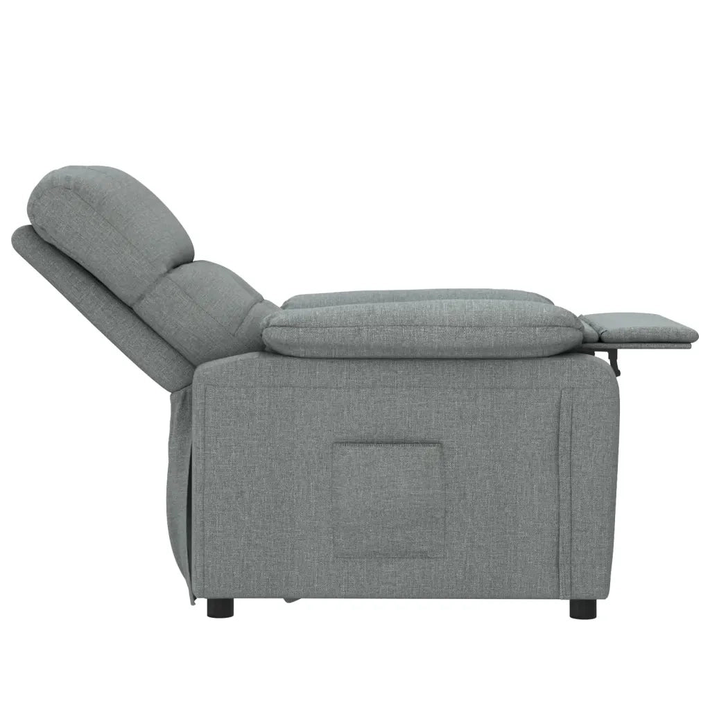 Poltrona Reclinabile in Tessuto Grigio Scuro 348276