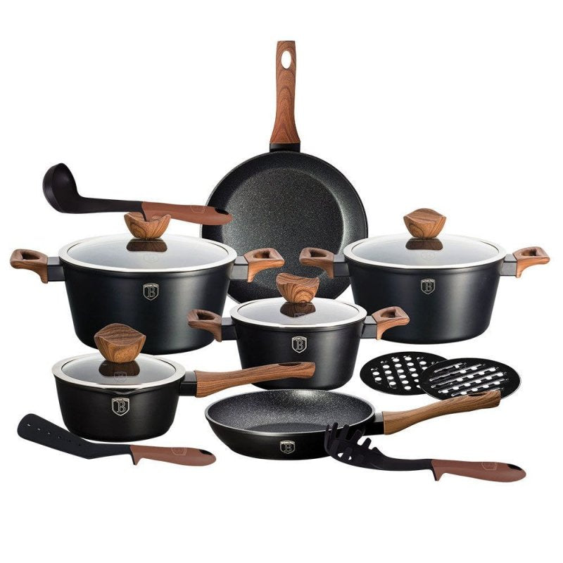 Berlinger haus BH-1537 Forest Line Set di pentole in granito da 15 pezzi