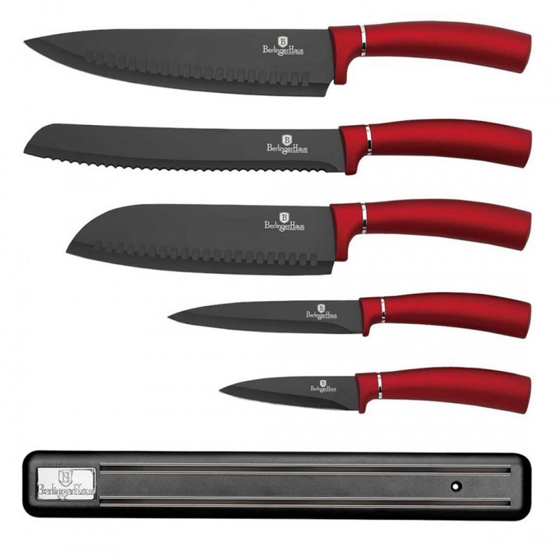 Berlinger haus BH-2534 Set di 5 coltelli da cucina con striscia magnetica