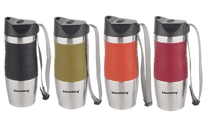 Tazza termica in acciaio inossidabile Kinghoff KB-7101 con beccuccio Quick Stop