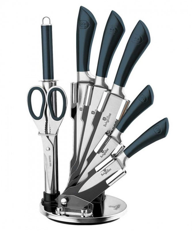 Berlinger haus BH-2415 Set di coltelli in acciaio inossidabile da 8 pezzi con supporto