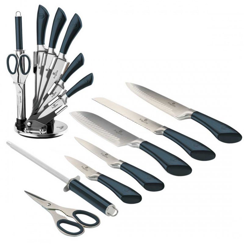 Berlinger haus BH-2415 Set di coltelli in acciaio inossidabile da 8 pezzi con supporto