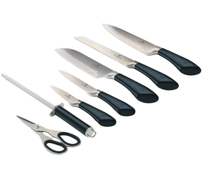 Berlinger haus BH-2415 Set di coltelli in acciaio inossidabile da 8 pezzi con supporto