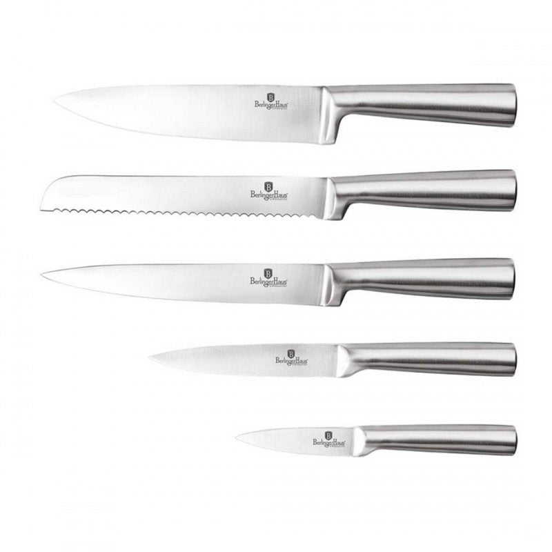 Berlinger haus BH-2451 Set di coltelli metallizzati in oro rosa con supporto
