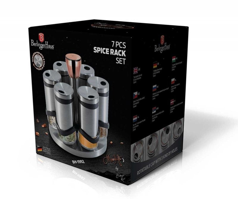 Berlinger Haus BH-1992 Moonlight Titan Spice Set con base girevole