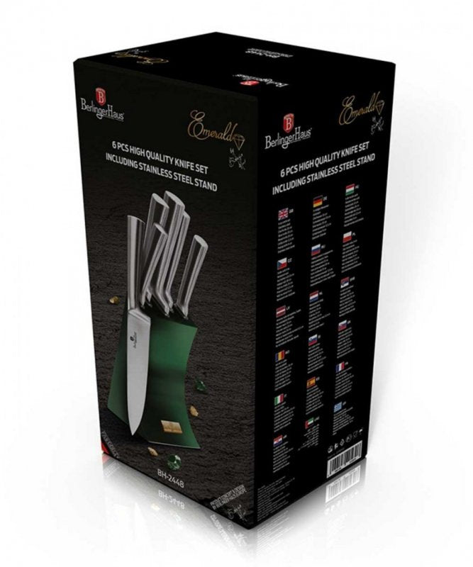 Berlinger haus BH-2448 Set di coltelli in acciaio inossidabile con supporto