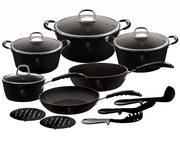 Berlinger haus BH-6129 Set di pentole in granito con manici Soft Touch