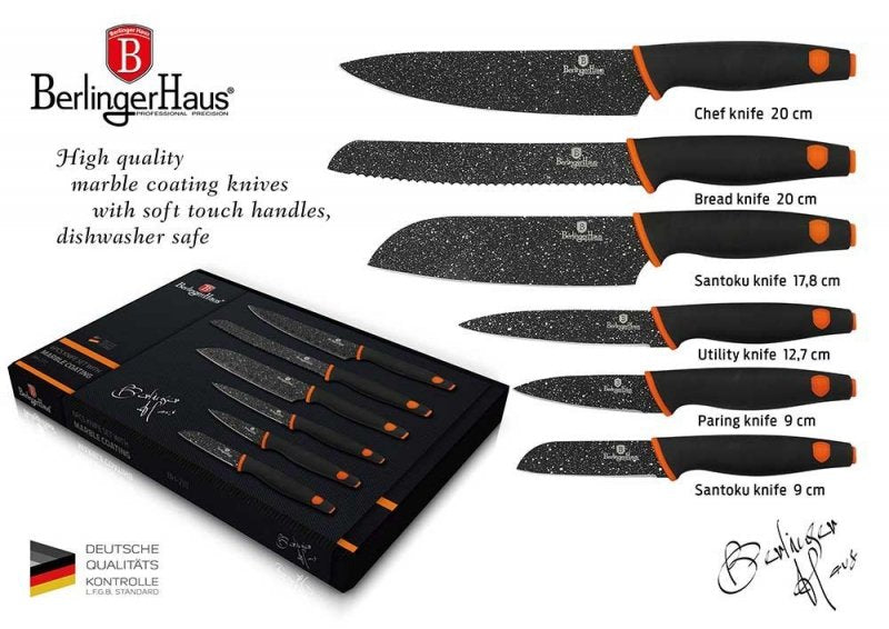Berlinger haus BH-2111 Granit Diamond Kitchen Knife Set