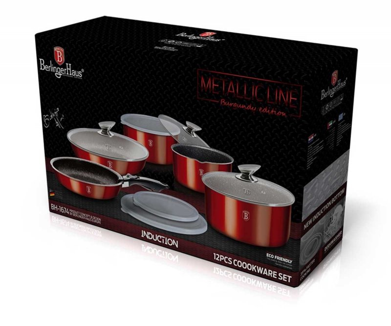 Berlinger haus BH-1674 Click&Cook Granite Cookware Set