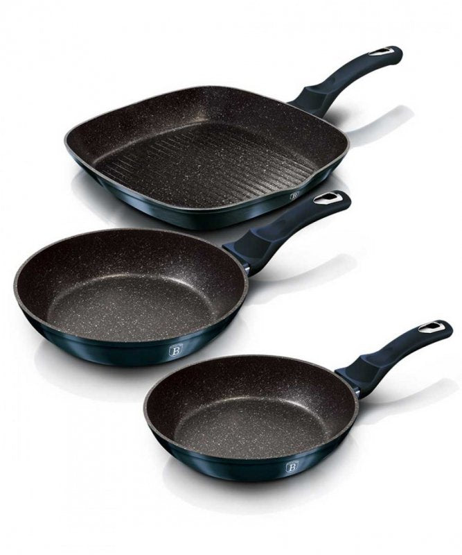 Berlinger haus BH-6140 Set di 3 padelle in granito