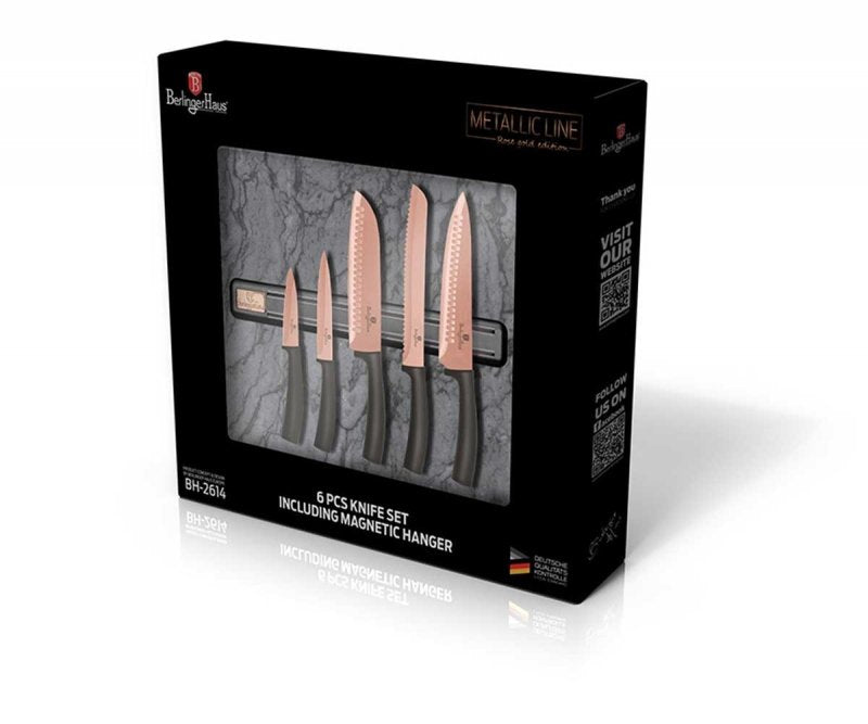 Berlinger haus BH-2614 Set di 5 coltelli da cucina in oro rosa