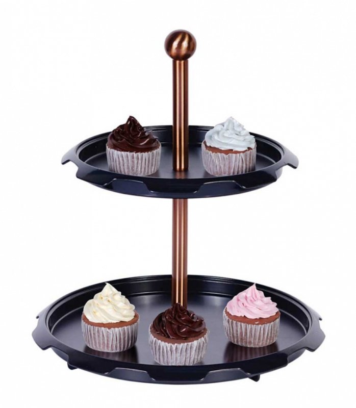 Berlinger haus BH-6776 Alzata per dolci a due piani per snack e dessert