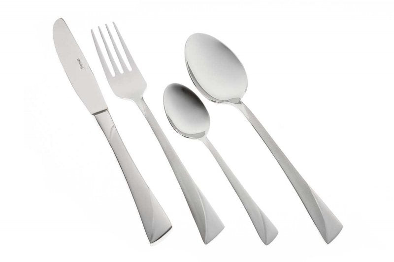 Set di posate in acciaio inossidabile lucido Kinghoff KH-1350 da 24 pezzi